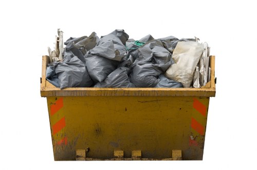 Business professionals handling commercial waste