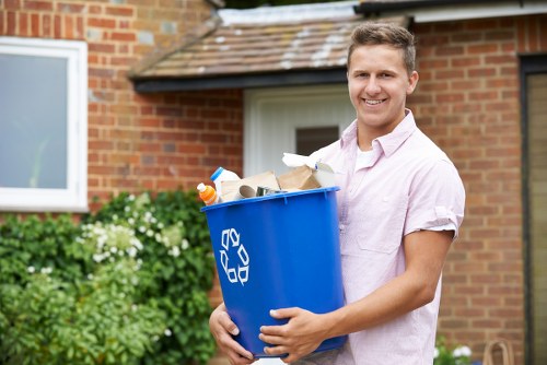 Efficient builders waste disposal being executed professionally